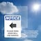 Signmission Please Ring Door Bell Sign With Symbol, 7 in W x Rectangle, Vinyl Decal OS-2PACK-NS-D-710-V-17582 - alternate 6
